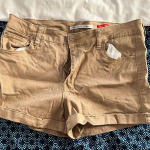 Celebrity Pink- The Honey tan colored shorts